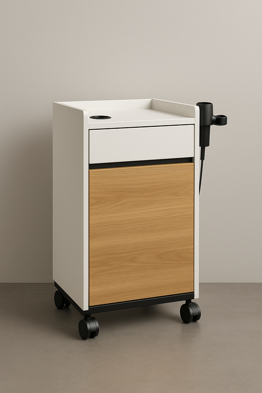 Carrello parrucchiere con presa & portaphon