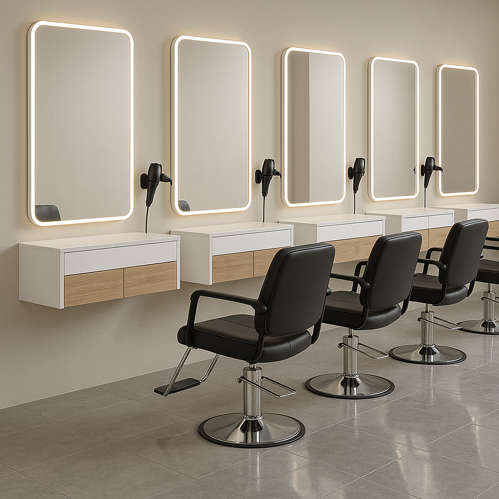 Linea modulare postazioni – Parete continua LED